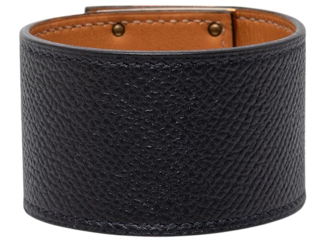 Bracciale Kelly Extreme in Epsom nero e placcato oro Hermès - vista 3