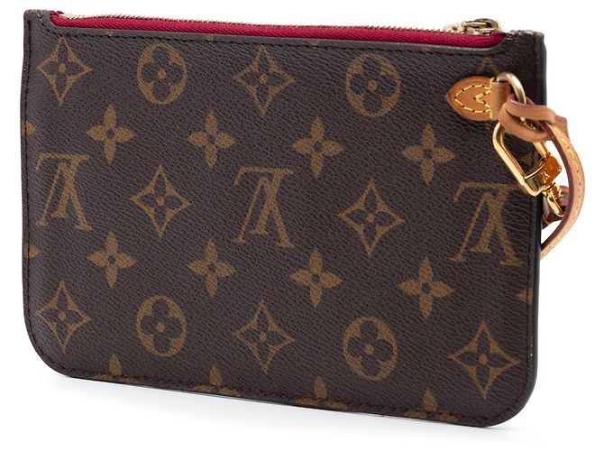 Pochette Louis Vuitton Brown Monogram Neverfull PM Castaño - vista 2