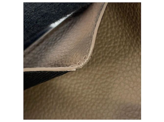 Cartera de cuero tríptico Yves Saint Laurent Castaño - vista 13