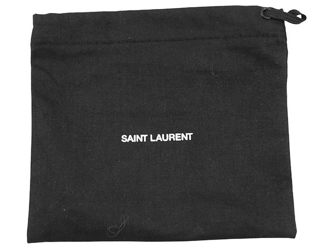 Cartera de cuero tríptico Yves Saint Laurent Castaño - vista 15