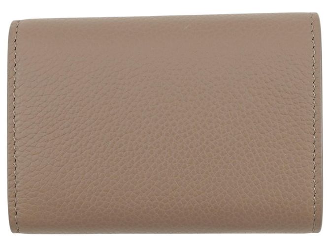 Cartera de cuero tríptico Yves Saint Laurent Castaño - vista 3