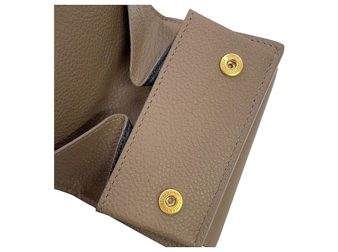 Cartera de cuero tríptico Yves Saint Laurent Castaño - vista 9