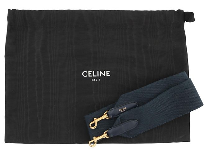 16 Céline Borsa a mano e borsa a tracolla Celine in rafia blu navy - vista 16