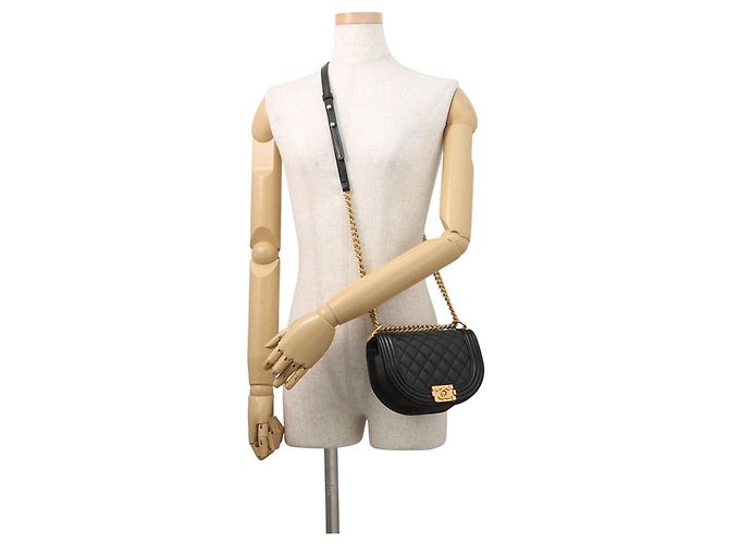 Boy Borsa a Spalla con Catena Chanel Black Nero - vista 5