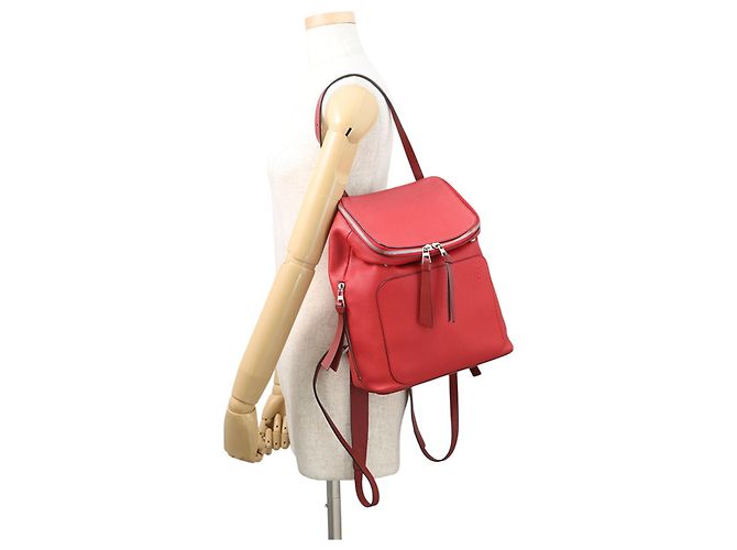 Borsa a mano in pelle Loewe Goya Small Rosso - vista 4