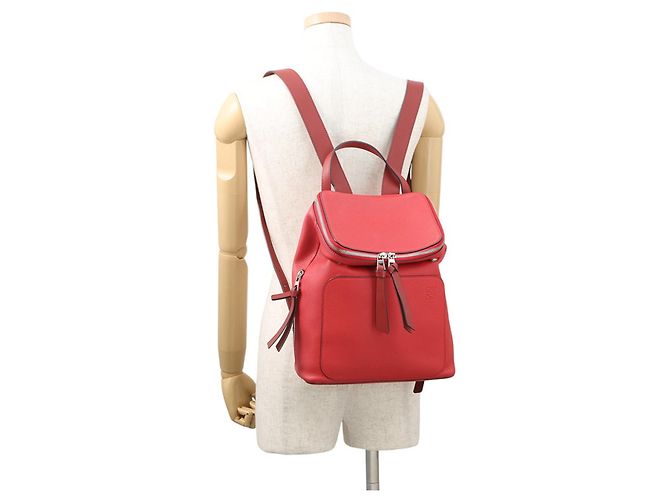 Borsa a mano in pelle Loewe Goya Small Rosso - vista 5