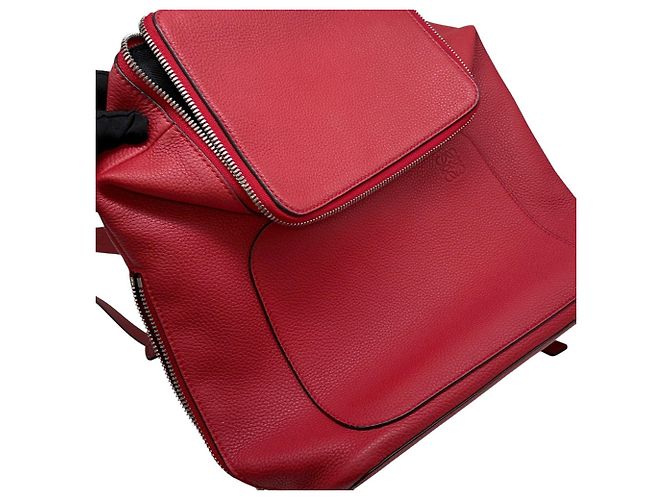 Borsa a mano in pelle Loewe Goya Small Rosso - vista 7