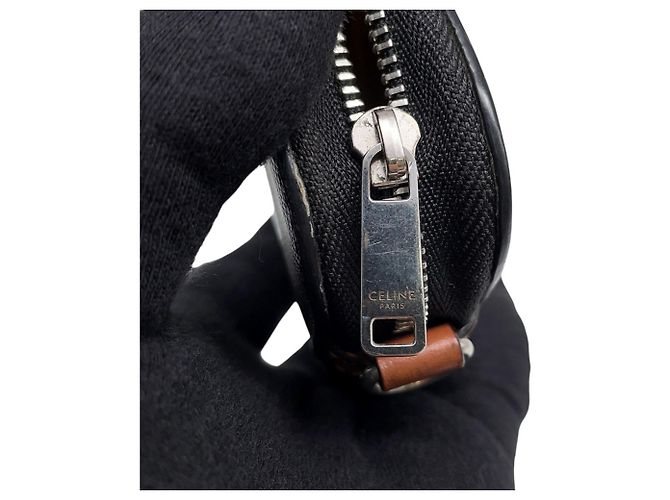 Céline Borsa a tracolla in pelle Celine Marrone Marrone scuro - vista 12