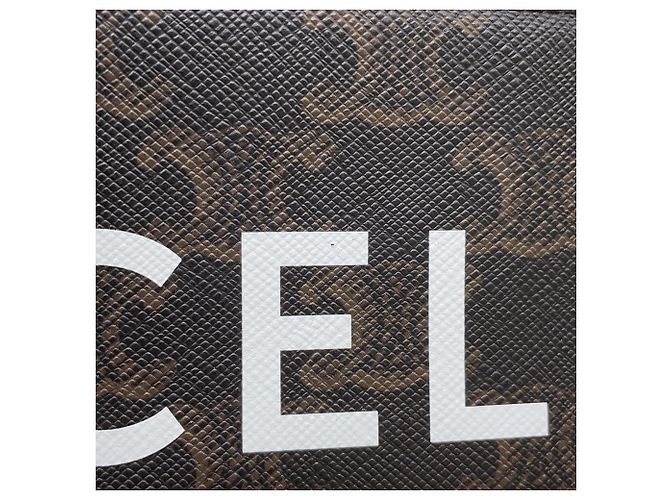 Céline Borsa a tracolla in pelle Celine Marrone Marrone scuro - vista 7