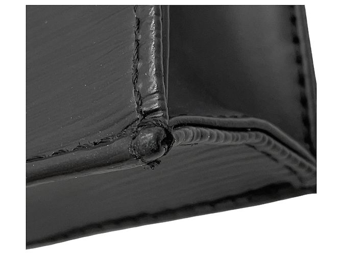 Borsa Louis Vuitton Epi Petite Sac Plat Nero - vista 10