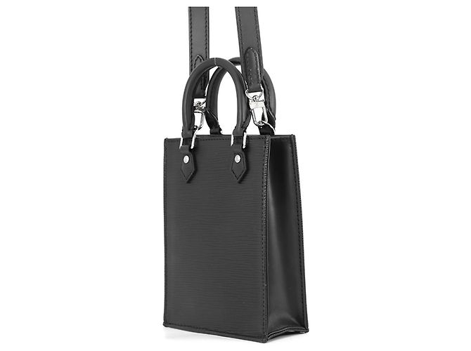 Borsa Louis Vuitton Epi Petite Sac Plat Nero - vista 2