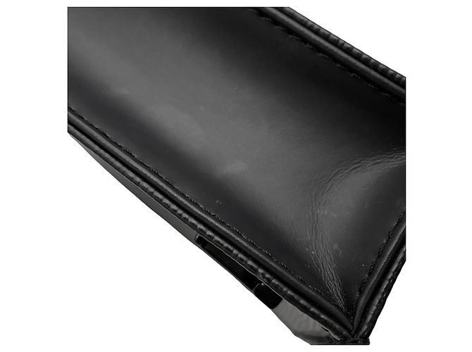 Borsa Louis Vuitton Epi Petite Sac Plat Nero - vista 8