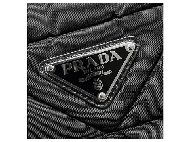 Prada Small Padded Re-Nylon Tote Bag Schwarz - Ansicht 14