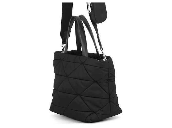 Prada Small Padded Re-Nylon Tote Bag Schwarz - Ansicht 2