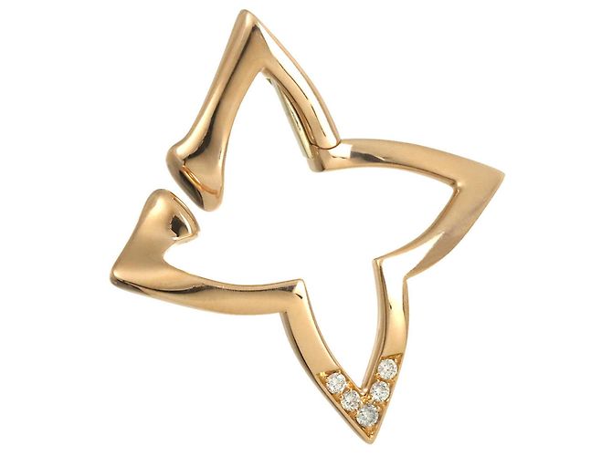 Louis Vuitton Ombre Blossom Diamond Ear Cuff Golden - Ansicht 3