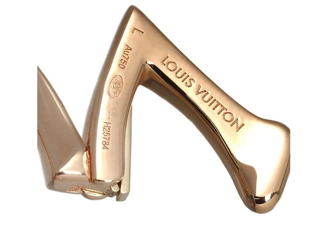 Louis Vuitton Ombre Blossom Diamond Ear Cuff Golden - Ansicht 5