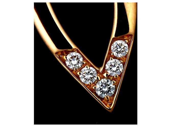Louis Vuitton Ombre Blossom Diamond Ear Cuff Golden - Ansicht 7