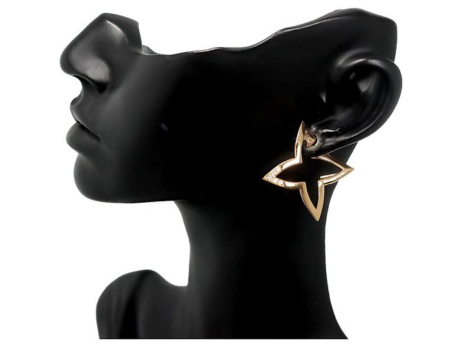 Louis Vuitton Ombre Blossom Diamond Ear Cuff Golden - Ansicht 8