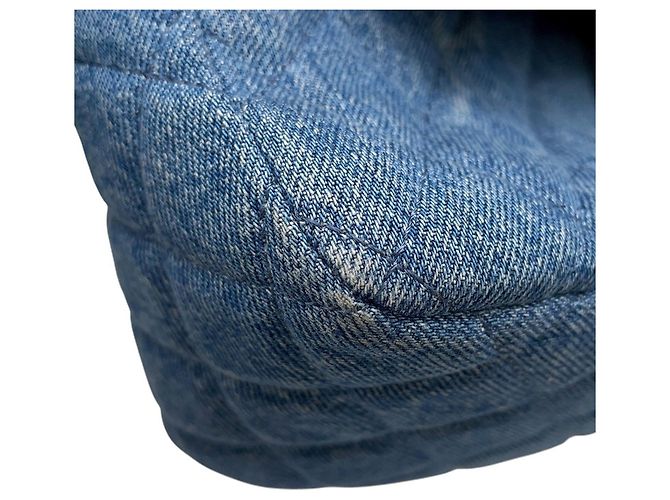 Borsa a tracolla in denim Chanel Blu - vista 9