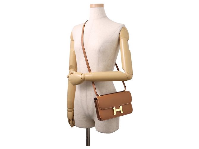 Hermès Hermes Constance Elan Miroir Gold Handtasche Braun - Ansicht 5