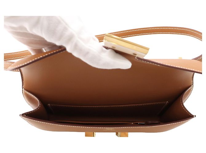 Hermès Hermes Constance Elan Miroir Gold Handtasche Braun - Ansicht 6