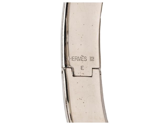 Hermès Pulsera Hermes Clic H PM Plata Blanco roto - vista 4
