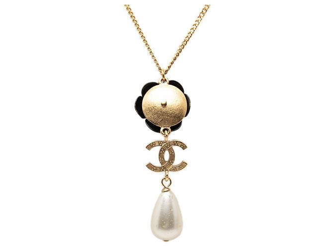 Collana Chanel Coco Mark Camellia A20A Nero D'oro - vista 2