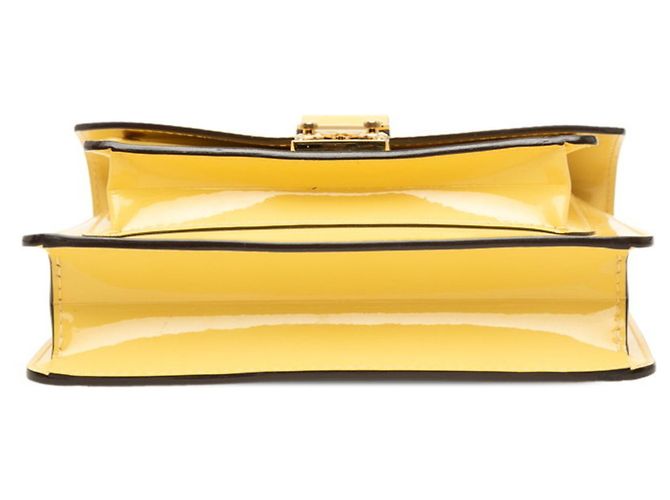 Borsa Louis Vuitton Vernis Monceau BB Giallo - vista 3