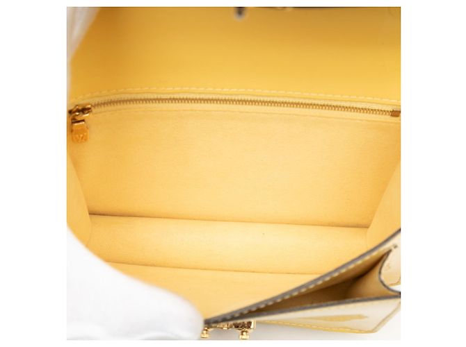 Borsa Louis Vuitton Vernis Monceau BB Giallo - vista 5