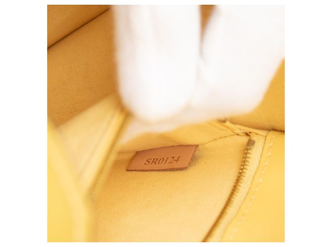 Borsa Louis Vuitton Vernis Monceau BB Giallo - vista 6