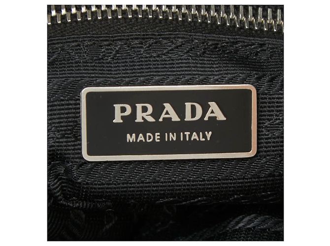 Borsa Boston in pelle nera Prada Nero - vista 10