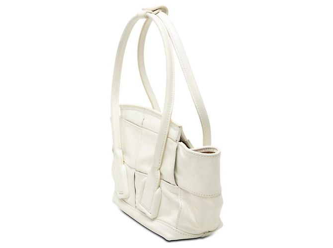 Borsa Bottega Veneta Maxi Intrecciato Arco Bianco - vista 2