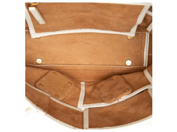 Borsa Bottega Veneta Maxi Intrecciato Arco Bianco - vista 4