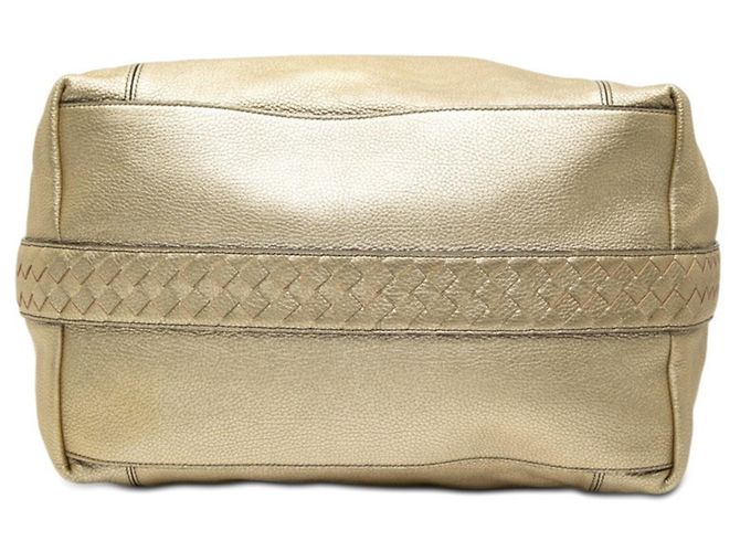 Borsa a tracolla in pelle dorata Bottega Veneta D'oro - vista 3