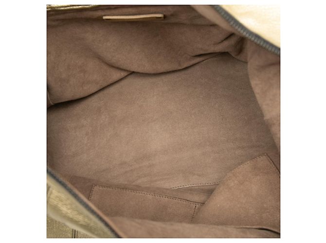 Borsa a tracolla in pelle dorata Bottega Veneta D'oro - vista 4