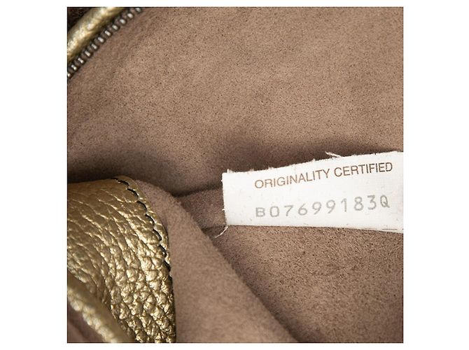 Borsa a tracolla in pelle dorata Bottega Veneta D'oro - vista 6