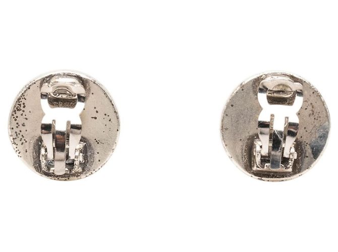 Orecchini a clip con logo Coco Mark di Chanel Argento Bianco - vista 2