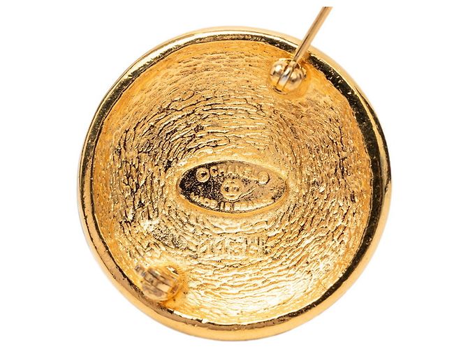Timeless Spilla Coco Mark placcata oro Chanel D'oro - vista 3