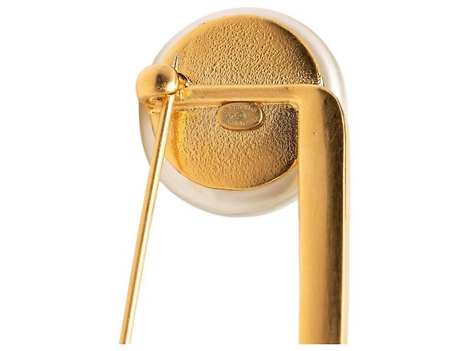 Spilla Vintage Chanel Coco Mark D'oro - vista 3