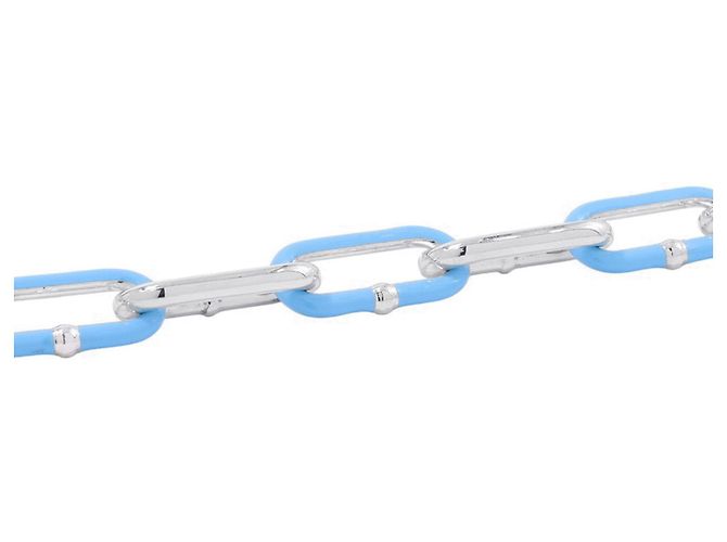 Choker Bottega Veneta Light Blue Silver Blu chiaro - vista 2