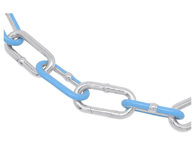 Choker Bottega Veneta Light Blue Silver Blu chiaro - vista 4