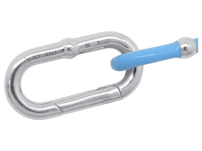 Choker Bottega Veneta Light Blue Silver Blu chiaro - vista 9