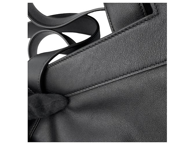 Borsa Tote in pelle nera Yves Saint Laurent Nero - vista 6