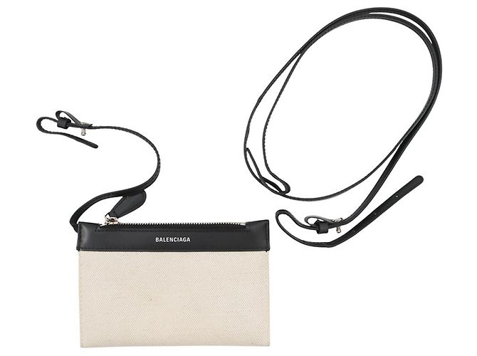 Borsa Balenciaga Navy Cabas XS Nero Bianco - vista 17