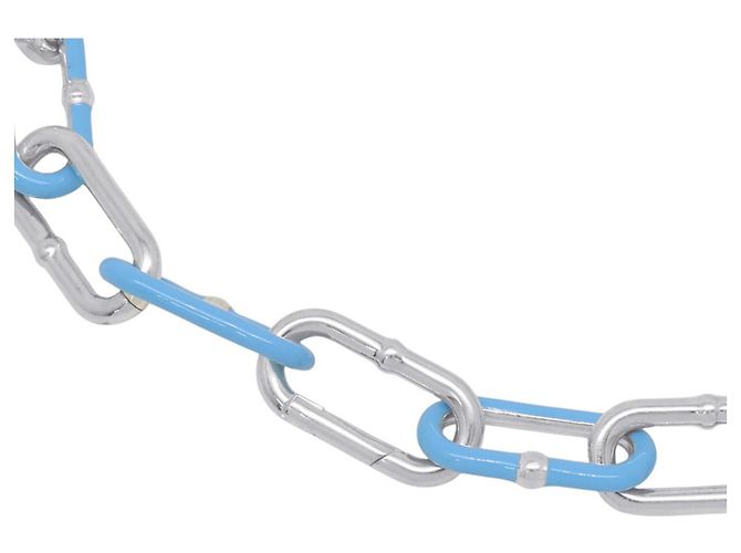 Collana Choker in Argento 925 Bottega Veneta Blu chiaro - vista 4