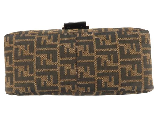 Zucca Borsa a tracolla Fendi Mamma Bucket Marrone Nero - vista 5
