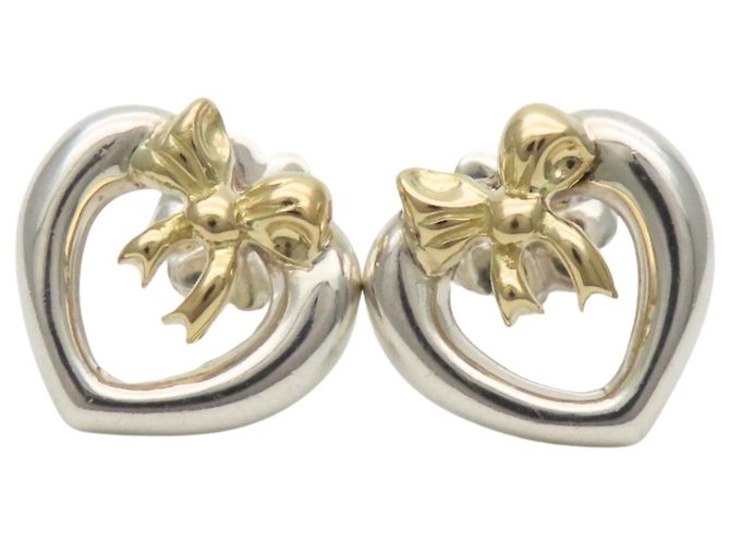 Orecchini Heart Ribbon Open di Tiffany & Co. Argento D'oro - vista 2