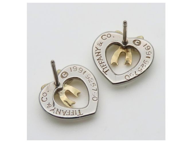 Orecchini Heart Ribbon Open di Tiffany & Co. Argento D'oro - vista 4