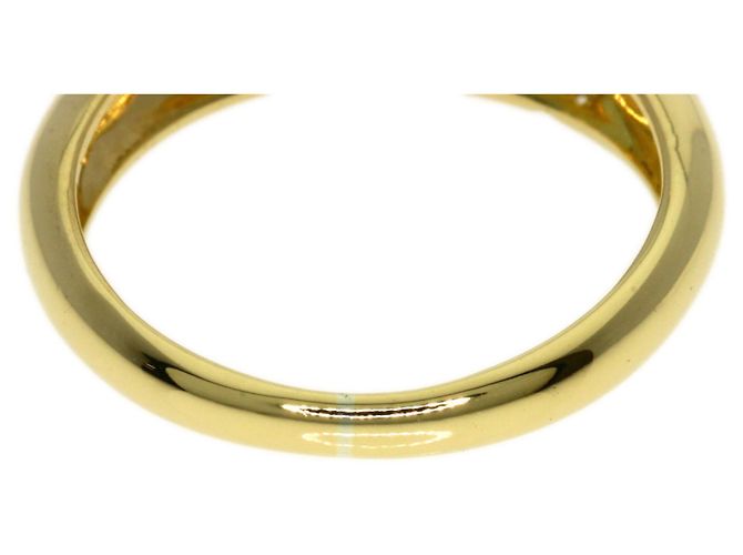 Anello Christian Dior in oro giallo 18K e diamanti - vista 7