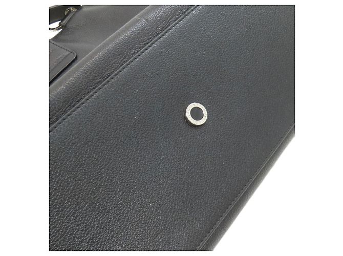 Bulgari Bvlgari Leder-Tote-Bag Schwarz - Ansicht 17